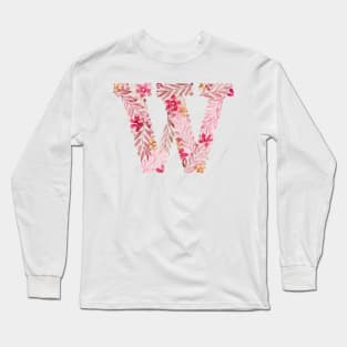 Monogram "W" in vintage rose Long Sleeve T-Shirt